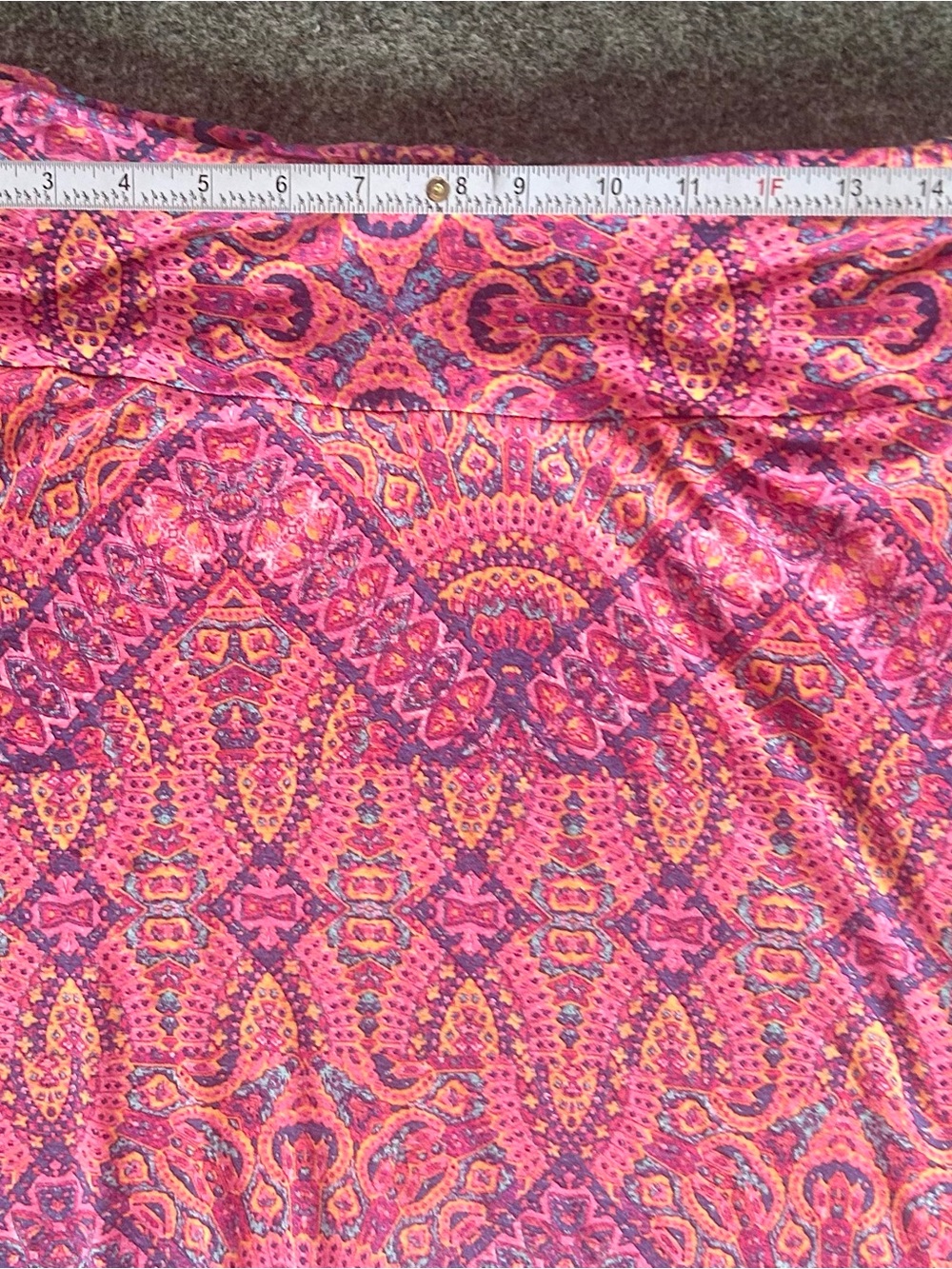 Cynthia Rowley Pink and Purple Paisley Maxi Skirt - Picture 4 of 5